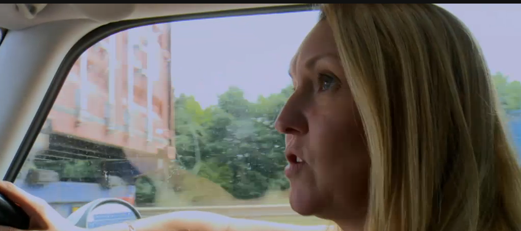 Tracy in the Abode Car as featured in Britain's Benefit Tenants